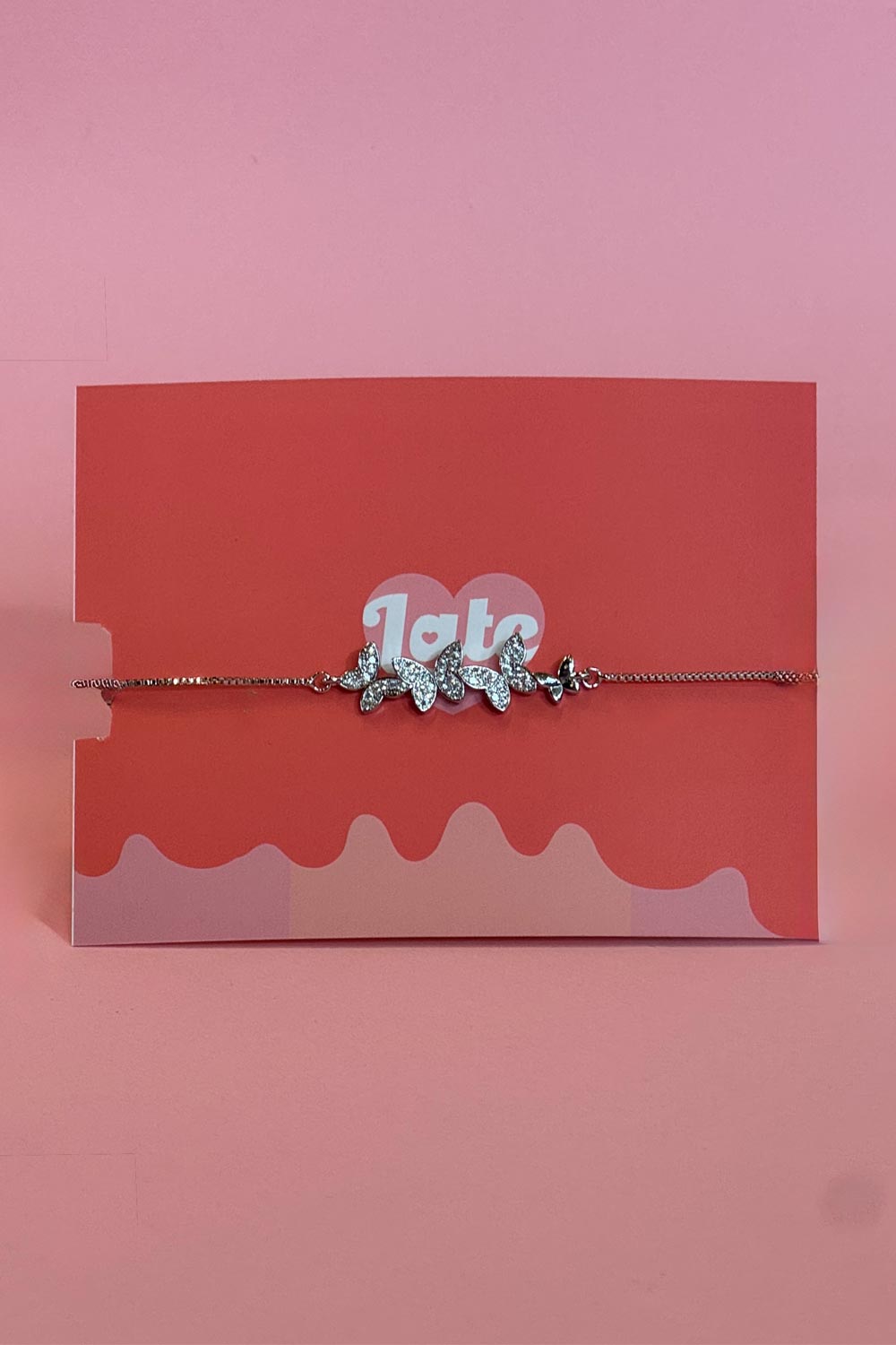 Pulsera Mariposas Plateadas