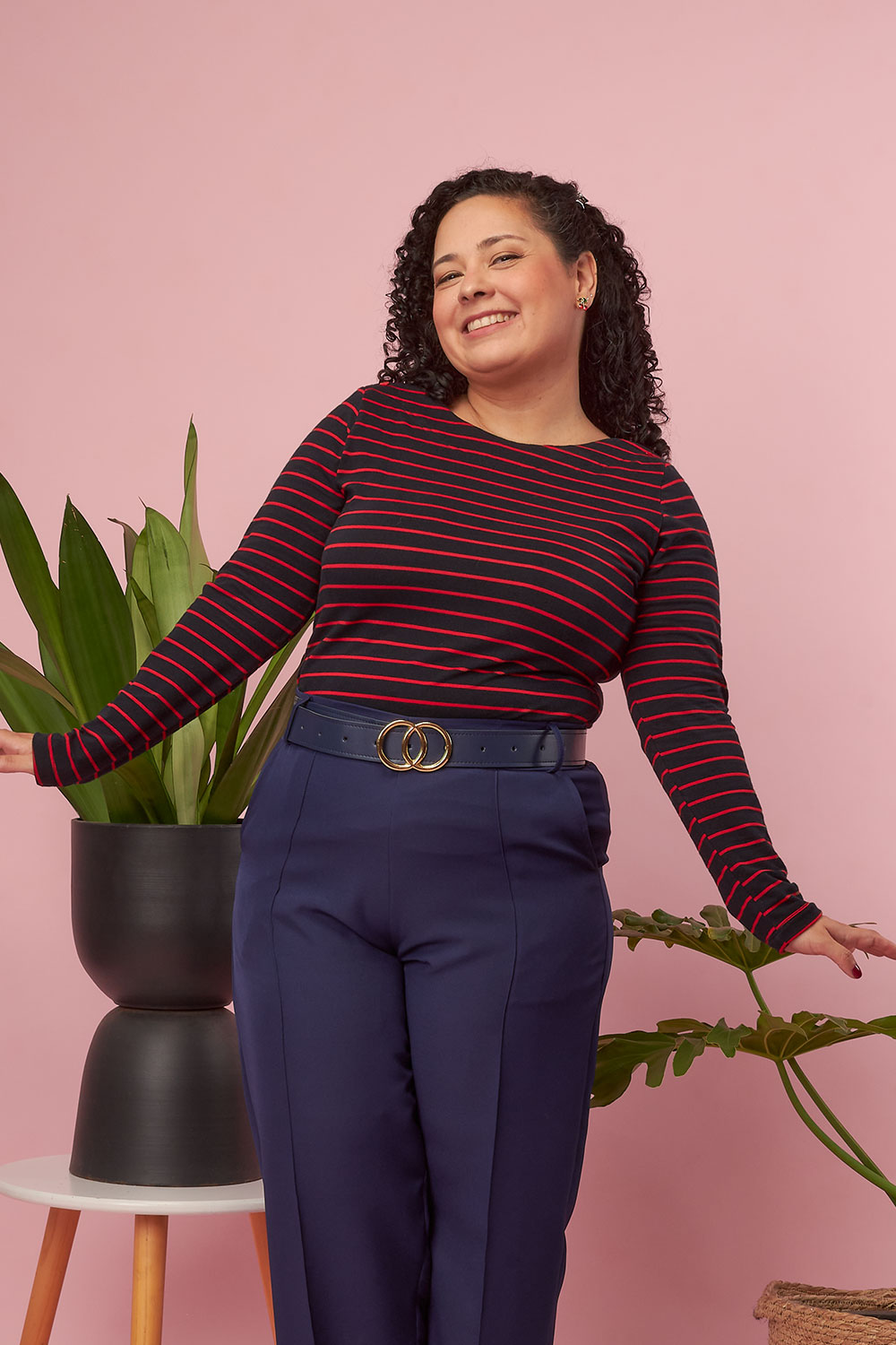 Polo Latiente Azul/Rojo