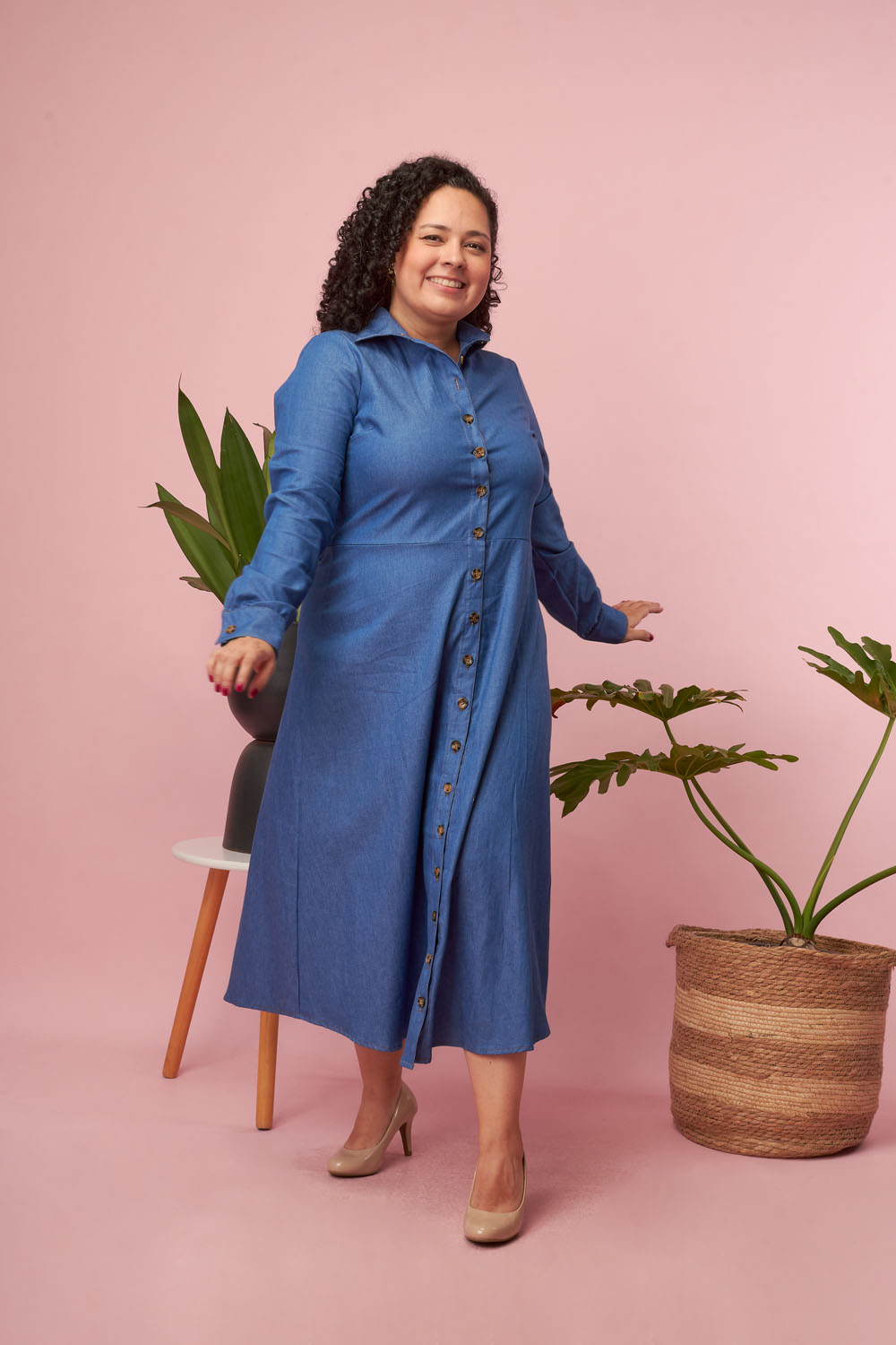 Vestido Denim Celeste