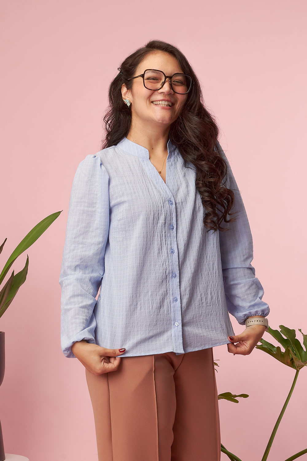 Blusa Minerva Celeste