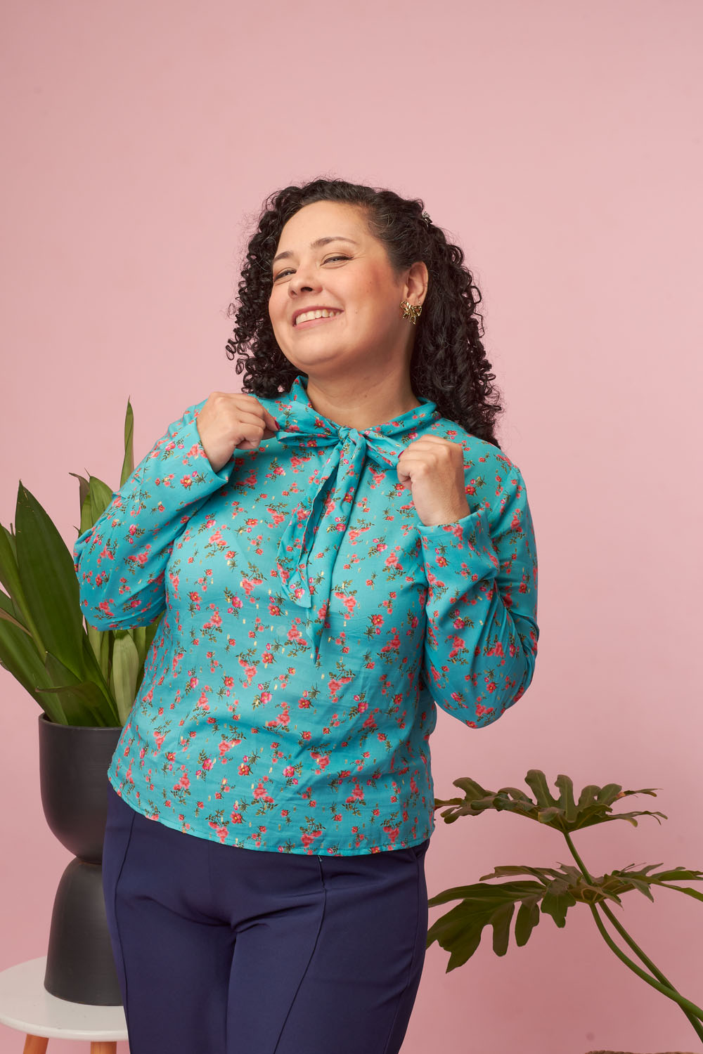 Blusa Lisa Turquesa