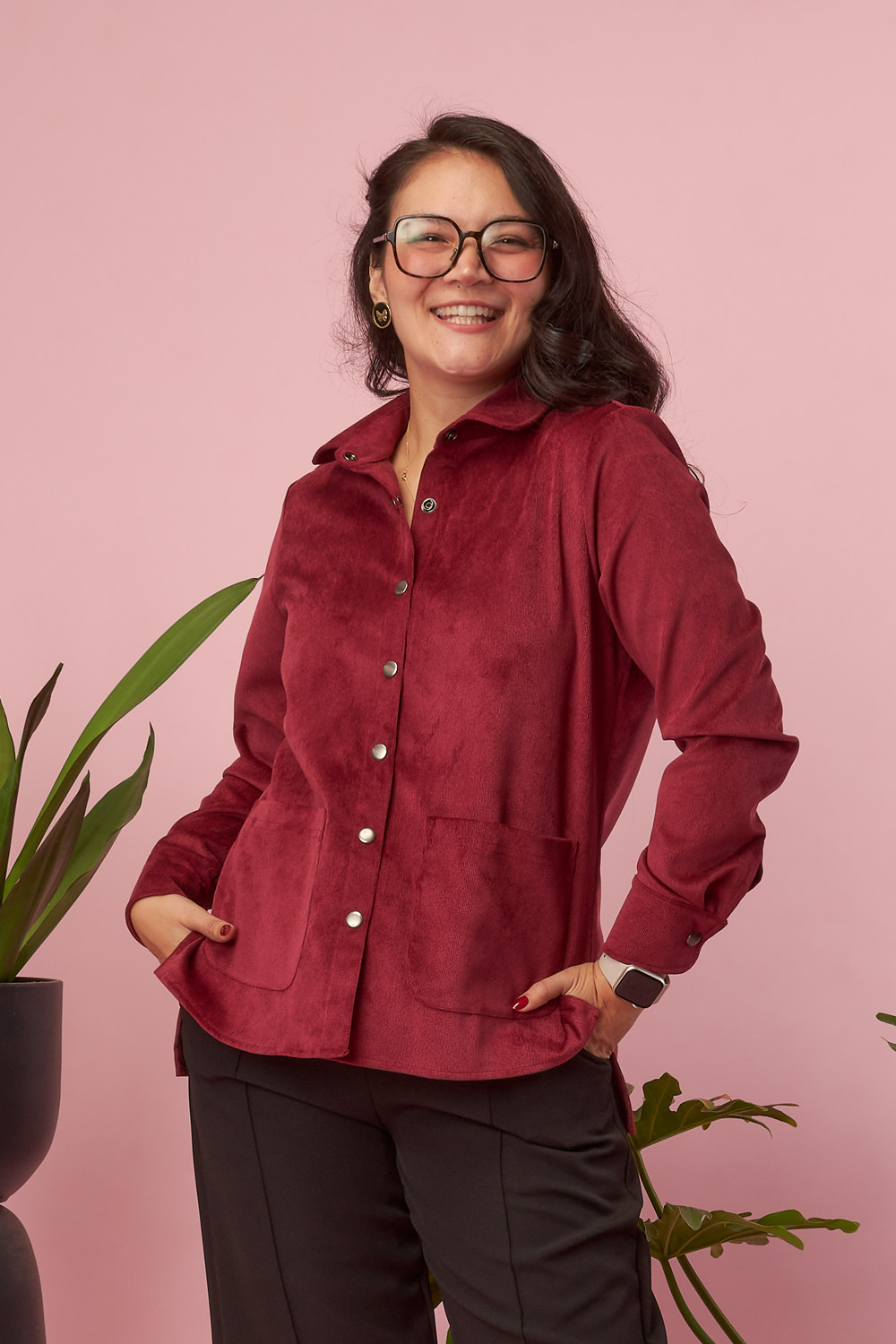 Shacket Mariana Guinda