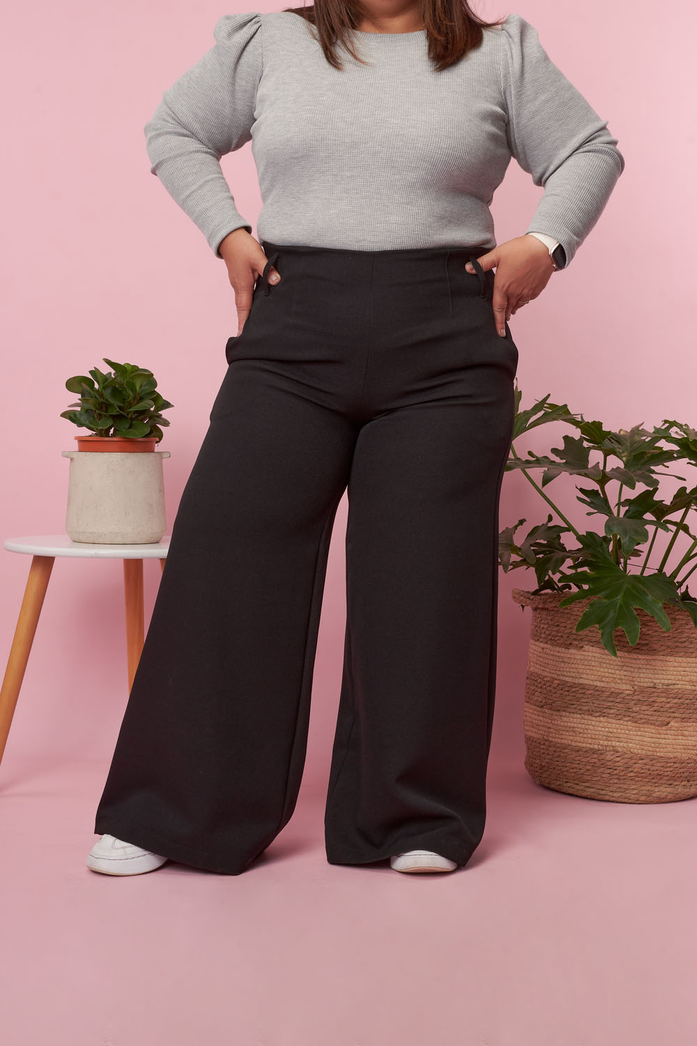 Pantalón Campana Negro